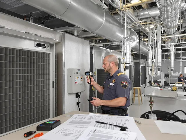 Professional filter system inspection by Fontana Air Duct Cleaning in Fontana